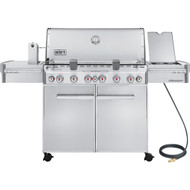Weber Summit S-670 6-Burner Stainless Steel 60 000-BTU Natural Gas Grill with 12 000-BTU Side -Burner