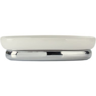 iDesign York White/Chrome Soap Dish