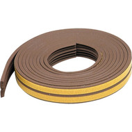 M-D Brown 17 Ft. 3/8 In. Extreme Temp Small Gap Rubber Weatherstrip  Brown