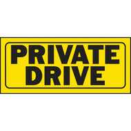Hy-Ko Plastic Sign  Private Drive