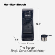 Hamilton Beach The Scoop Single Serve Stainless Steel Coffee Maker