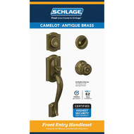 Schlage Antique Brass Entry Door Handleset