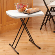 Lifetime 26 In. x 18 In. Personal Folding Table  White Granite