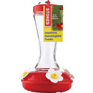 More Birds 8 Oz. Glass Impatiens Hummingbird Feeder