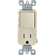 Leviton Decora Almond 15A Switch & Outlet