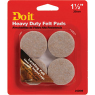 Do it Leveling 1-1/2 In. Dia x 9mm H Round Self Adhesive Furniture Glide  (4-Pack)