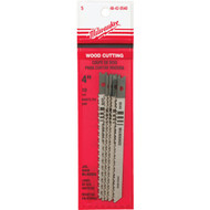 Milwaukee U-Shank 4 In. x 10 TPI High Carbon Steel Jig Saw Blade  Wood Cutting (5-Pack)