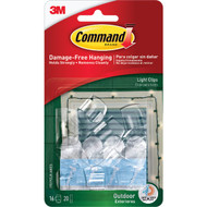 Command Outdoor Light Clips  16 Clips  20 Strips