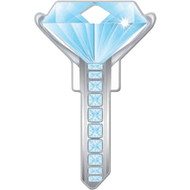 Lucky Line Diamond Design Decorative House Key  KW11