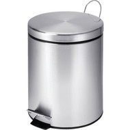 Honey Can Do 5 Liter Stainless Steel Step-On Wastebasket