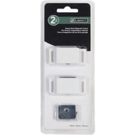 Liberty White Heavy-Duty Magnetic Catch with Strike (2-Count)