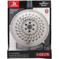 Delta Raincan 3-Spray 1.8 GPM Fixed Shower Head  Brushed Nickel