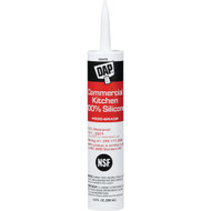 Dap 9.8 Oz. Commercial Kitchen Food-Grade Silicone Sealant  White