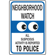 Hy-Ko Heavy-Duty Aluminum Sign  Neighborhood Watch