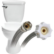 Fluidmaster Click Seal 3/8 In. Comp x 7/8 In. Ballcock x 20 In. L Braided Stainless Steel Toilet Connector