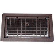 Witten 8 In. x 16 In. Brown Manual Foundation Vent with Damper