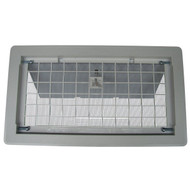 Witten 8 In. x 16 In. White Manual Foundation Vent with Damper
