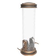 Squirrel X3 Bronze Plastic 5 Lb. Capacity Tube Bird Feeder