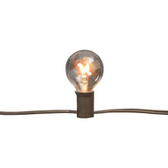 Gerson 5W Clear Candelabra Base G40 Incandescent Patio Set Light Bulb (2-Pack)