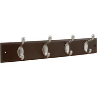 Stanley 18 In. Satin Nicket/Walnut Hook Rail