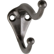National Pewter Coat & Hat Wardrobe Hook  2 per Card