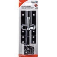 National 5 In. Black Extra Heavy Door Barrel Bolt