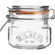 Kilner 17 Oz. Square Clip Top Glass Storage Jar