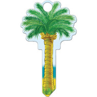Lucky Line Palm Tree Design Decorative House Key  KW11