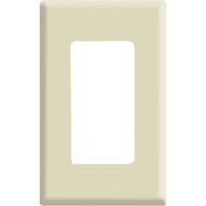 Leviton Decora Plus 1-Gang Poly Carbonate Screwless Decorator Wall Plate  Ivory
