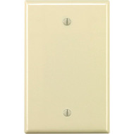 Leviton 1-Gang Midway Thermoset Blank Wall Plate  Light Almond