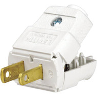 Leviton 15A 125V 2-Wire 2-Pole Clamp Tight Cord Plug  White