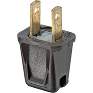 Leviton 10A 125V 2-Wire 2-Pole Non-Grounding Cord Plug  Brown