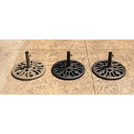 Outdoor Expressions 20 In. Round Tan Polyresin Umbrella Base