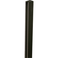 Deckorators 1-1/8 In W x 97 In L x 3/4 In D Black Vinyl Lattice U-Cap