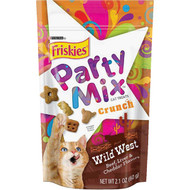 Purina Party Mix Wild West-Beef  Liver  & Cheddar 2.1 Oz. Cat Treat