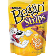 Purina Beggin' Strips Bacon & Cheese Flavor Chewy Dog Treat  6 Oz.