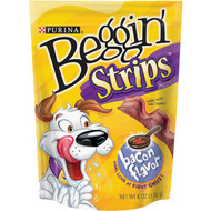 Purina Beggin' Strips Bacon Flavor Chewy Dog Treat  6 Oz.