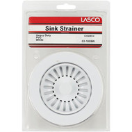 Lasco 3-1/2 In. Heavy-Duty Basket Strainer Assembly  White