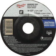 Milwaukee Type 27 4-1/2 In. x 1/4 In. x 7/8 In. Metal/Stainless Grinding Cut-Off Wheel