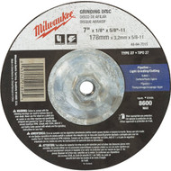 Milwaukee Type 27 7 In. x 1/8 In. x 5/8 In.-11 Pipeline-Cutting/Grinding Cut-Off Wheel