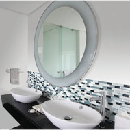 Smart Tiles Approx. 10 In. x 10 In. Glass-Like Vinyl Backsplash Peel & Stick  Muretto Brina Mosaic