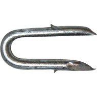 PrimeSource 1-1/4 In. 8 ga Single Barb Galvanized Fence Staple (90 Ct.  1 Lb.)
