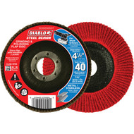 Diablo Steel Demon 4-1/2 In. x 7/8 In. 40-Grit Type 29 Angle Grinder Flap Disc