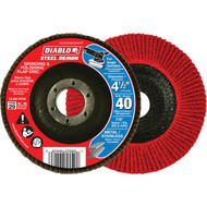 Diablo Steel Demon 4-1/2 In. x 7/8 In. 80-Grit Type 29 Angle Grinder Flap Disc