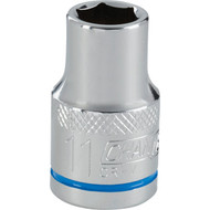 Channellock 1/2 In. Drive 11 mm 6-Point Shallow Metric Socket
