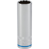 Channellock 1/2 In. Drive 17 mm 12-Point Deep Metric Socket