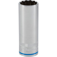 Channellock 1/2 In. Drive 21 mm 12-Point Deep Metric Socket