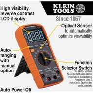 Klein 8-Function Auto Ranging Digital Multimeter