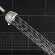 Waterpik PowerPulse Massage 6-Spray 1.8 GPM Fixed Showerhead  Brushed Nickel