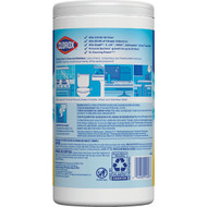 Clorox Crisp Lemon Disinfecting Cleaning Wipes Tub (75-Count)